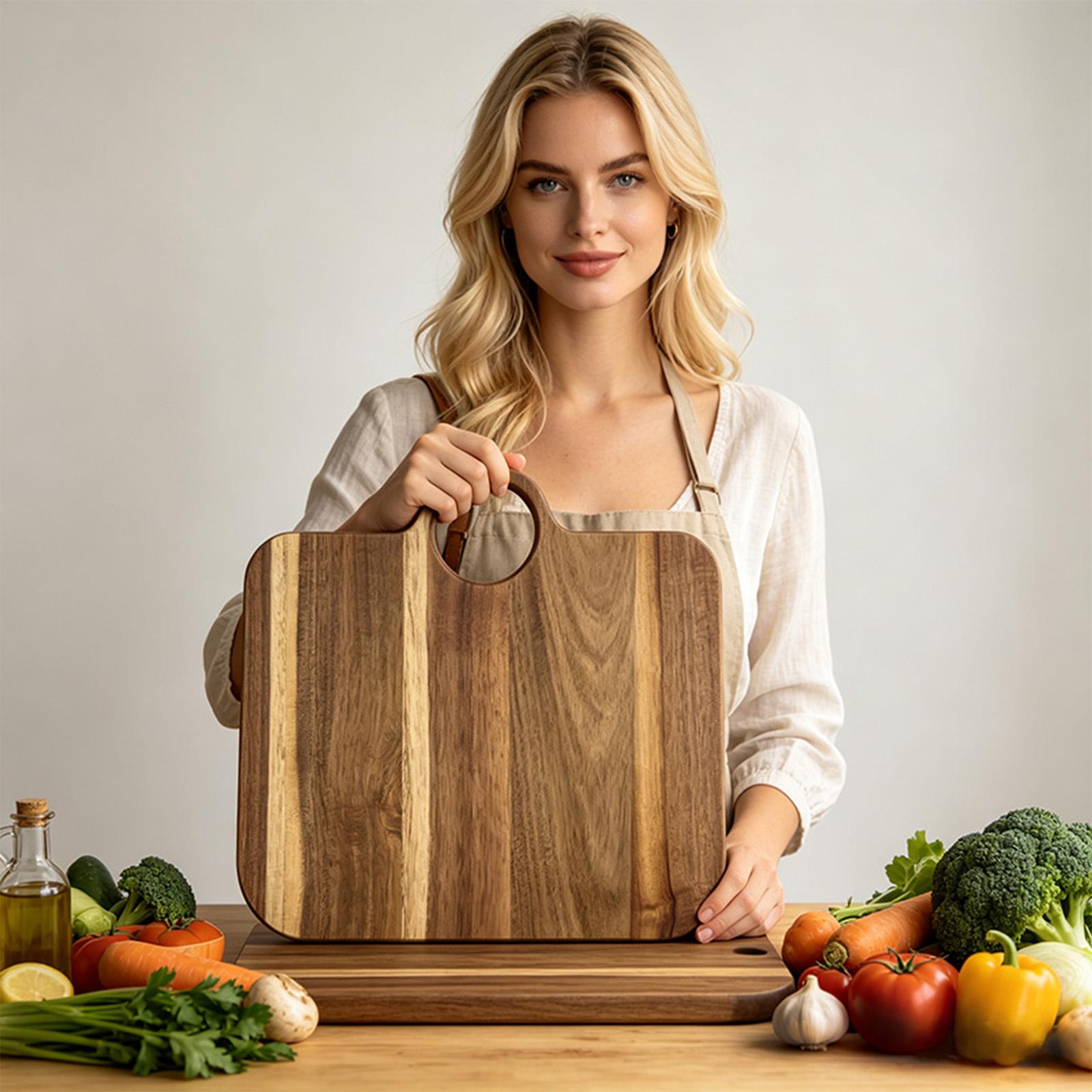 Meal Prep Cutting - Keuken snijplank antislip decoratieve tasvormige grote