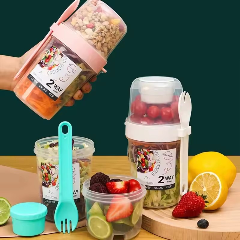 Meal Prep Gym - Salade Havermoutbeker 500 ml + 300