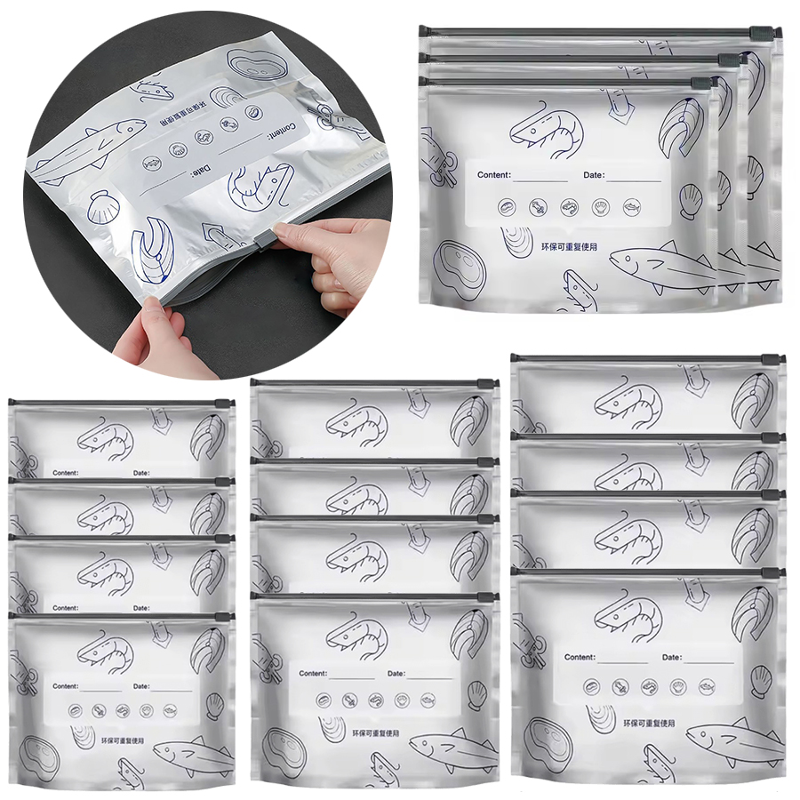 Meal Prep Ziplock - 24-48 stuks/verpakking Aluminiumfolie Ziplock Zakjes S