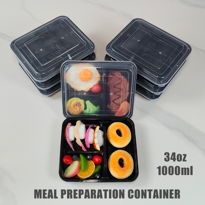 Meal Prep Gym - 3-delige 34 Oz/1000 ml, 12/35 stuks,