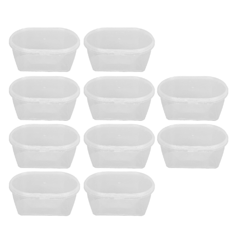 Meal Prep No Microwave - 10 stuks opbergdozen met deksels magnetronbestendige