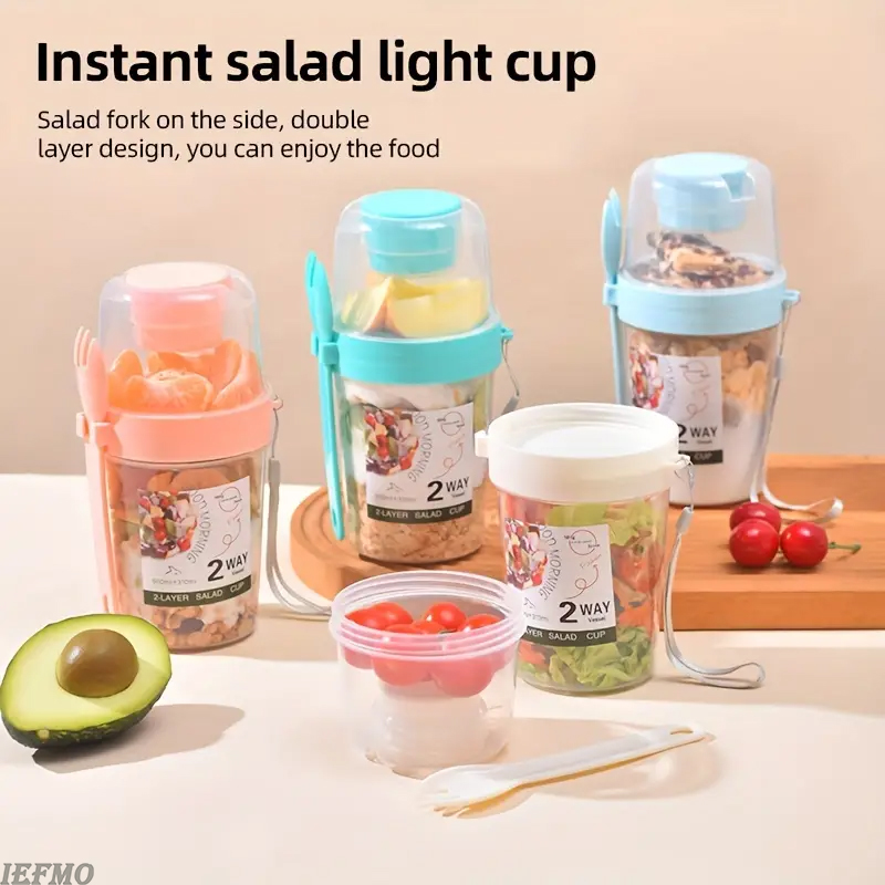 Saladeschaalset voor onderweg  - Meal Prep Yogurt Bowl recensie en prijs