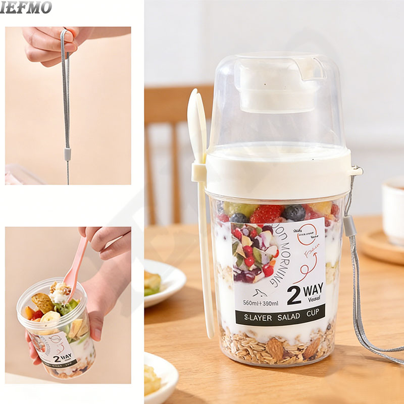 Saladeschaalset voor onderweg  - Meal Prep Yogurt Bowl recensie en prijs