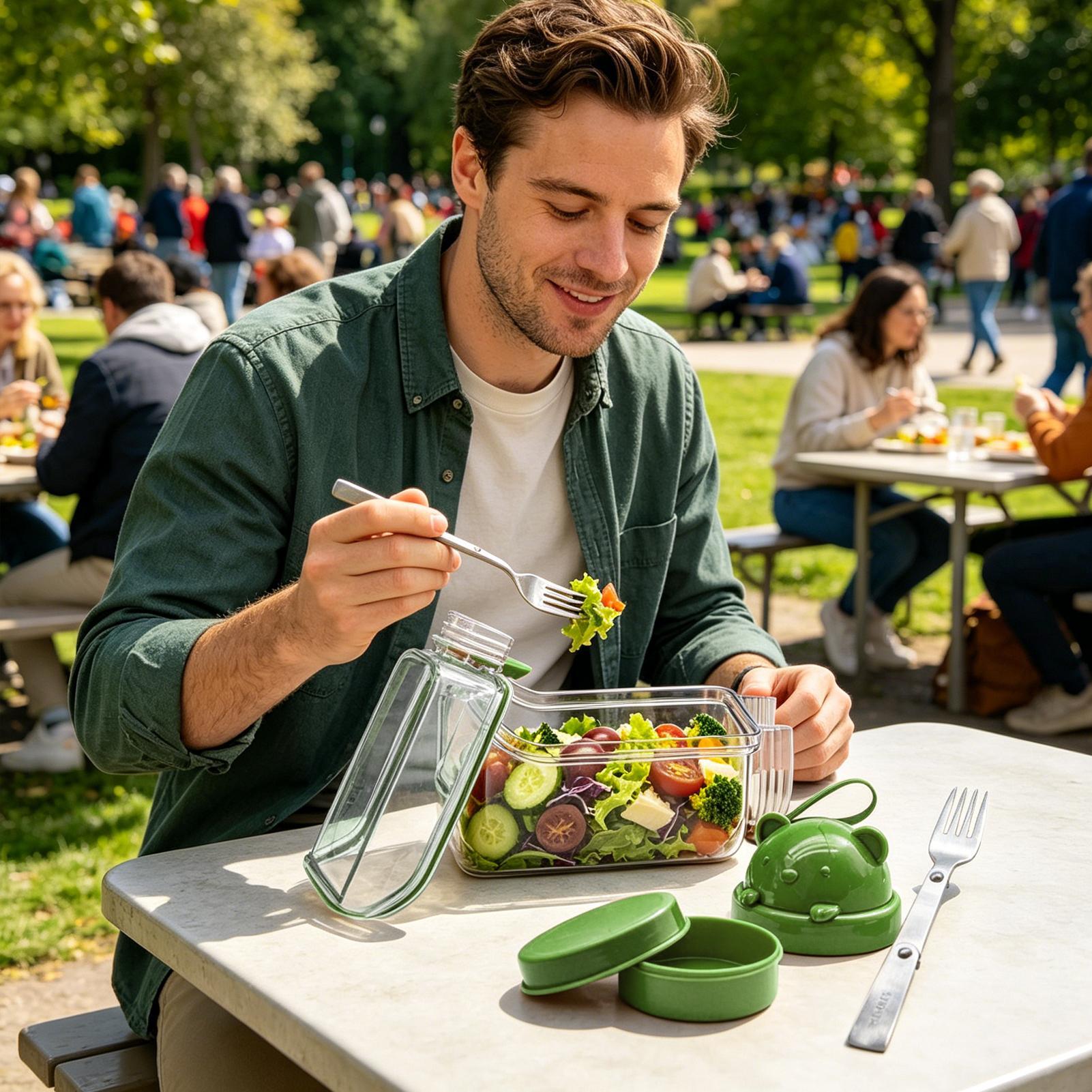 Saladepotjes, transparante voe - Meal Prep Gym recensie en prijs