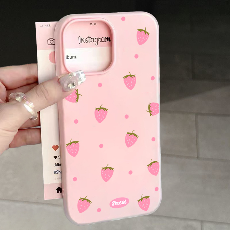 Zoet roze telefoonhoesje met a - Strawberry Huller recensie en prijs