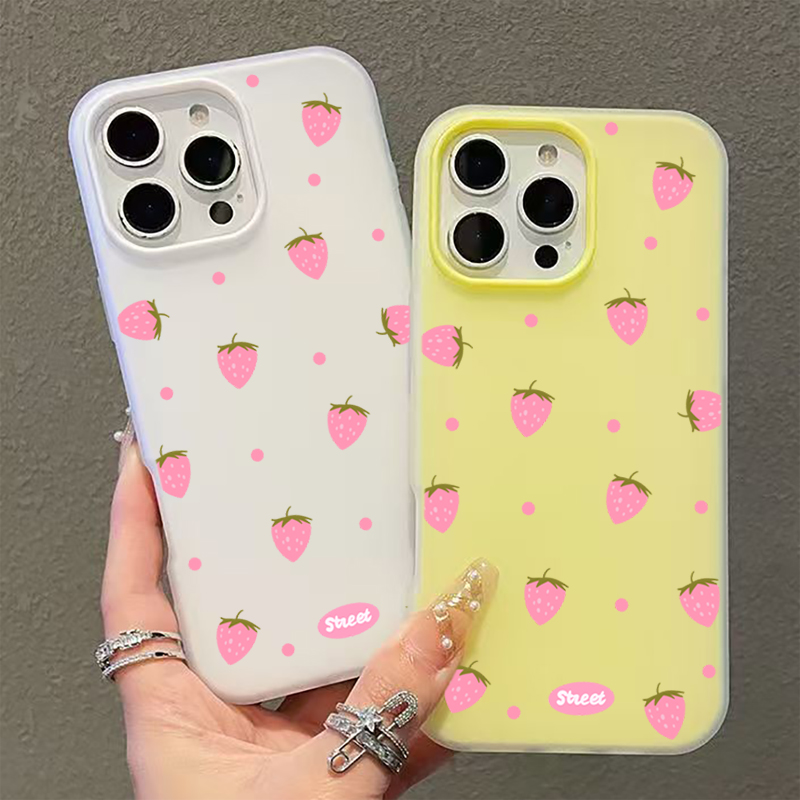 Zoet roze telefoonhoesje met a - Strawberry Huller recensie en prijs