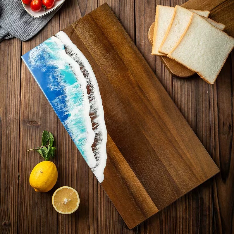 Snijplank van acaciahout met e - Meal Prep Cutting recensie en prijs