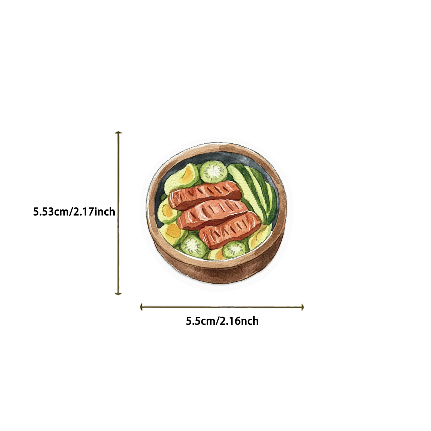 50 STKS Aquarel Fitness Gezond - Meal Prep Gym recensie en prijs