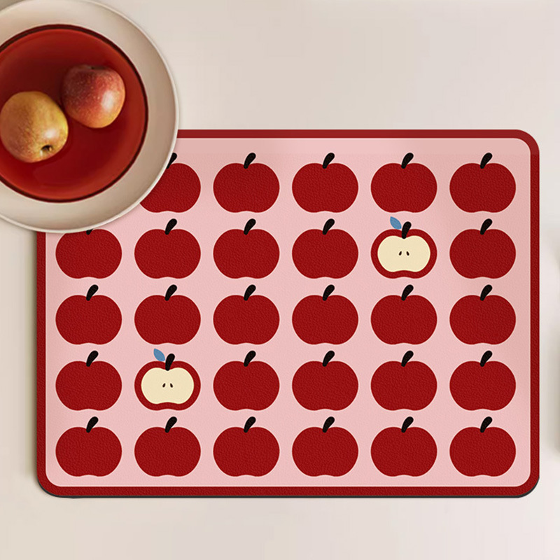 ute Apple Pattern droogmat Opv - Meal Prep Format recensie en prijs