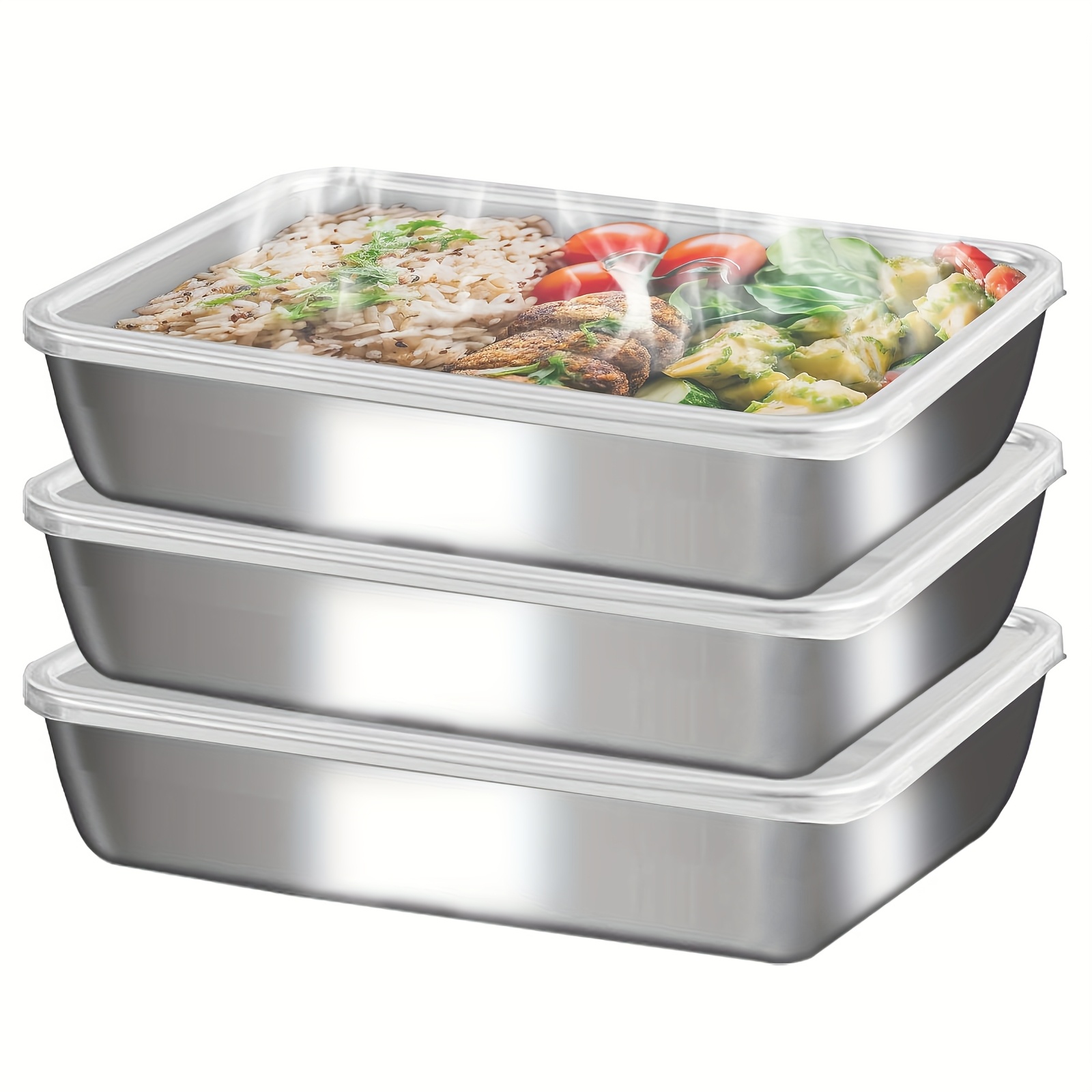 3-delige RVS voedselcontainers - Meal Prep Freezer recensie en prijs
