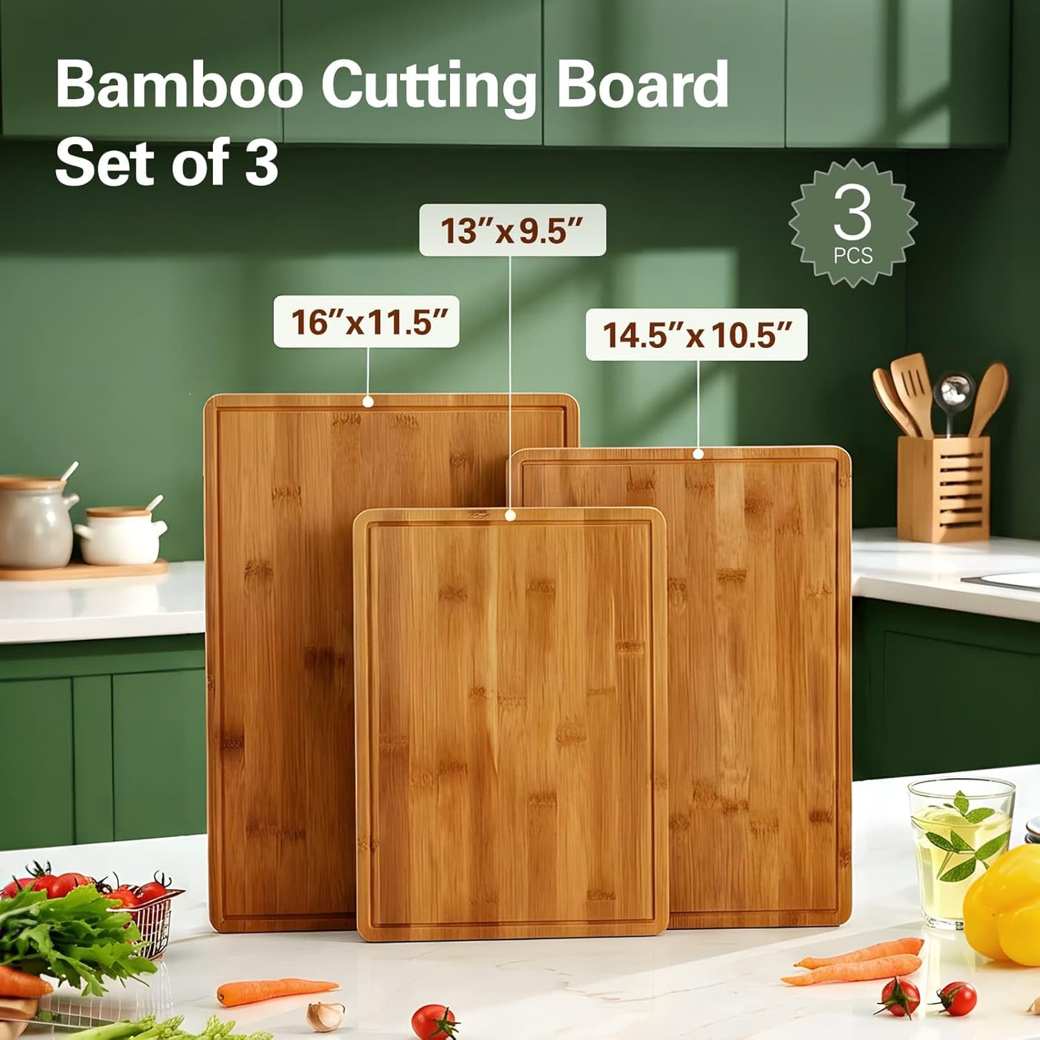 Bamboe snijplanken voor de keu - Meal Prep Cutting recensie en prijs
