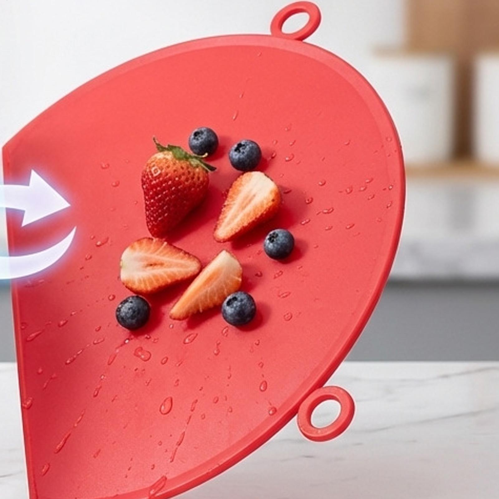 Silicone snijplank met afvoer, - Food Prep Mat recensie en prijs